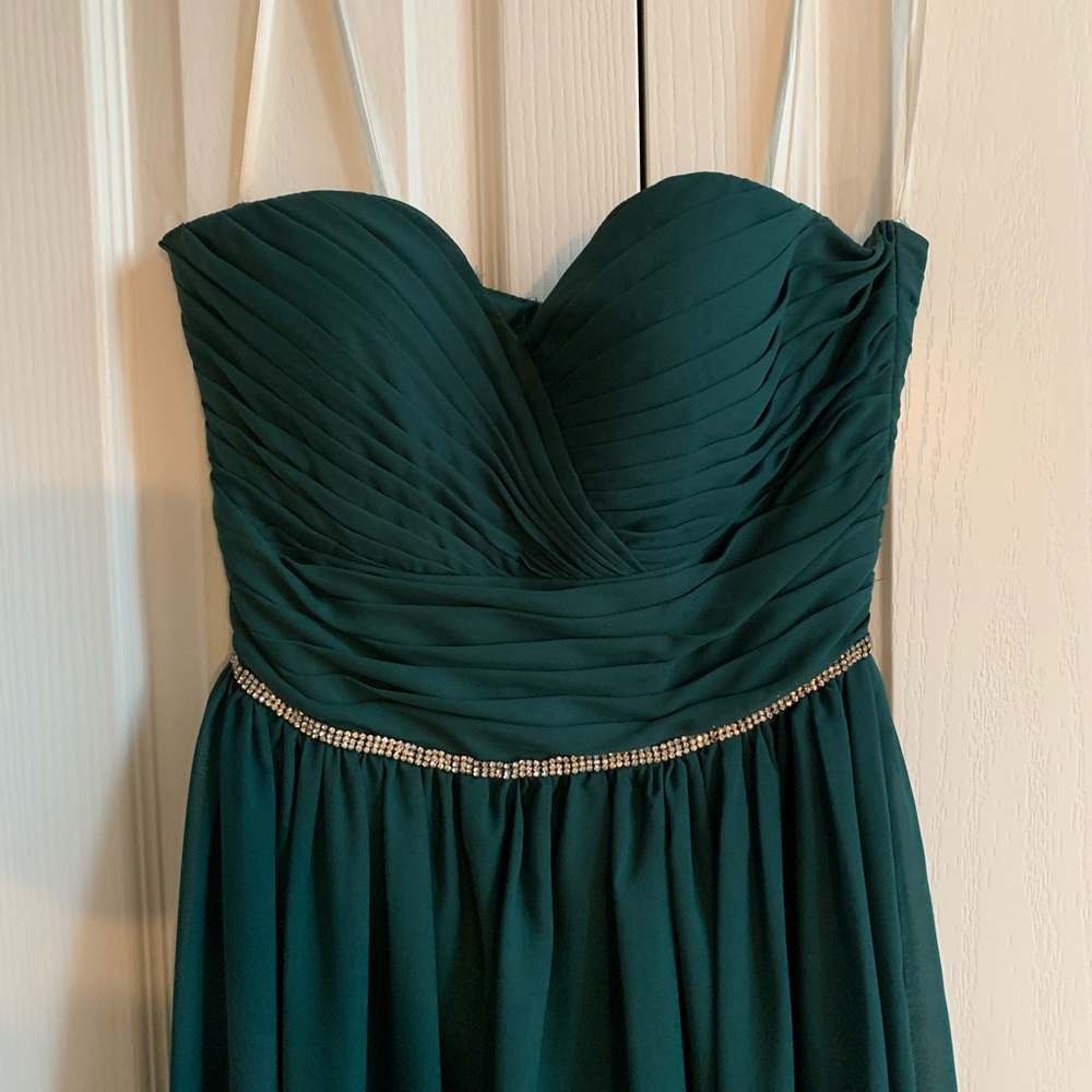 Hunter Green Grad Dress